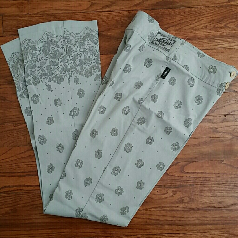 Amnesia Paris floral print pants.